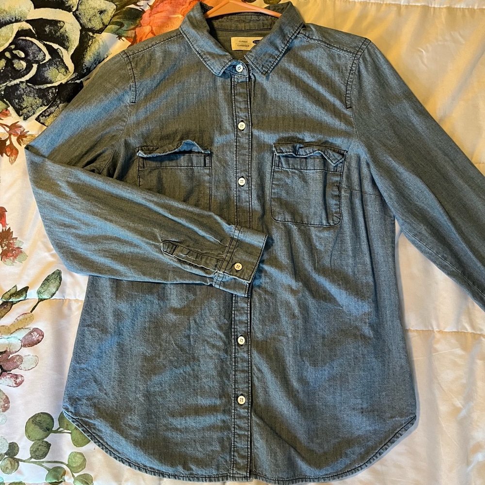 Old Navy Denim Button-Up